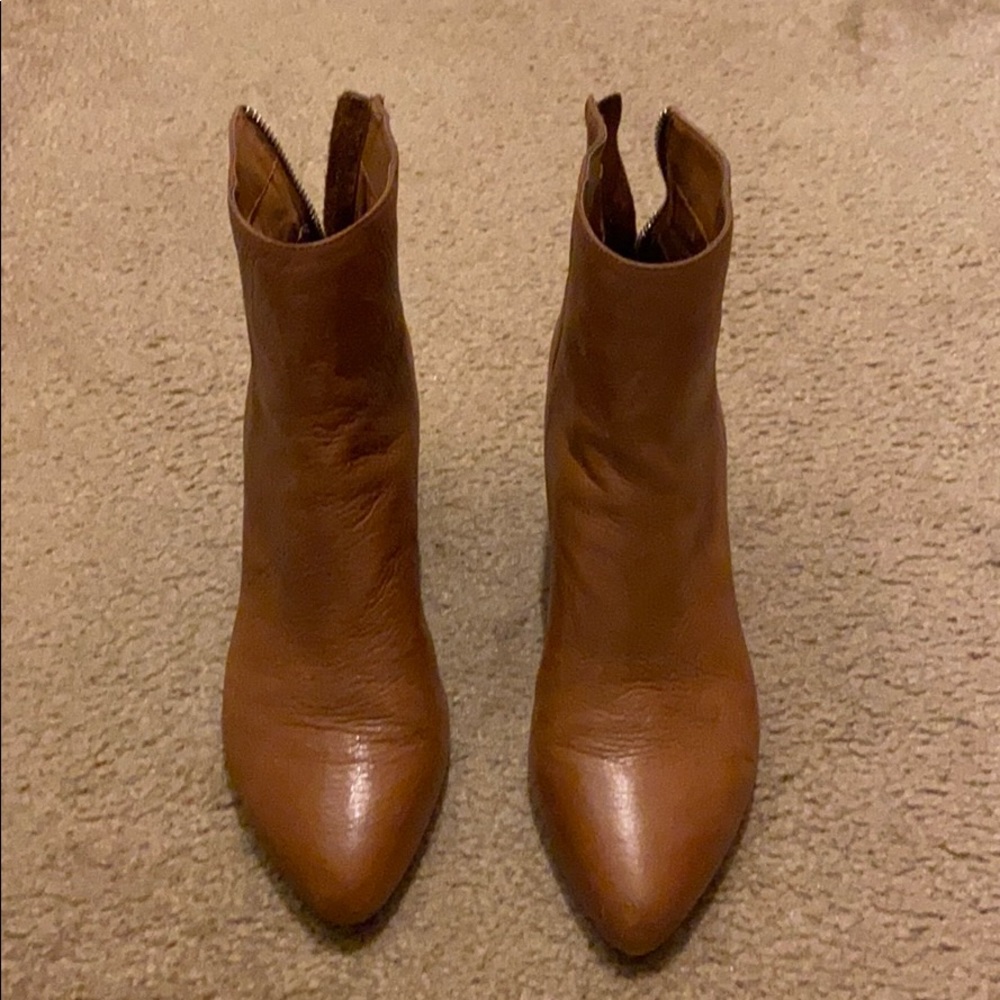 Leather booties